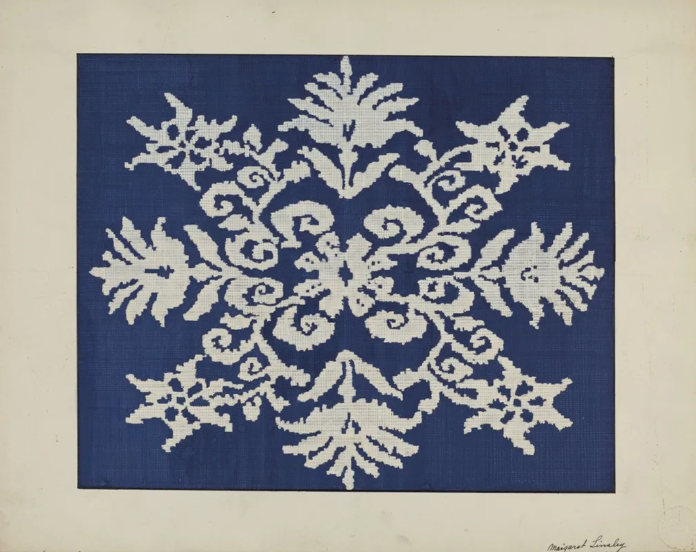 Coverlet 98 by Margaret Linsley - Canvas Print