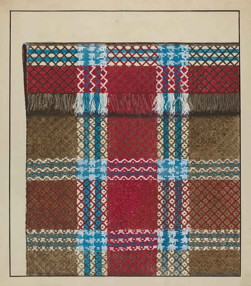 Coverlet Blanket by Ralph Atkinson - Canvas Print