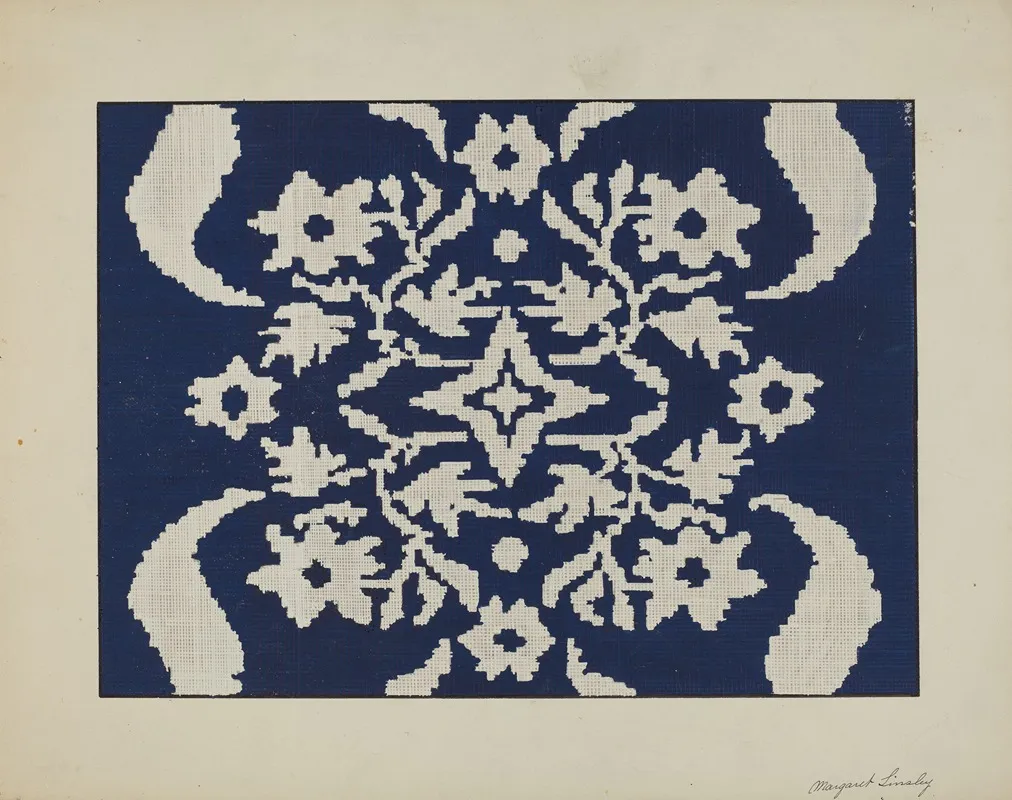 Coverlet Section 12 by Margaret Linsley - Canvas Print