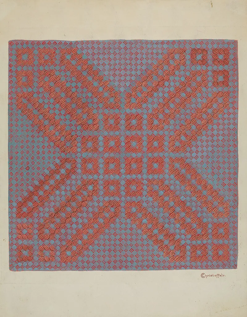 Coverlet Section Of Reverse Side