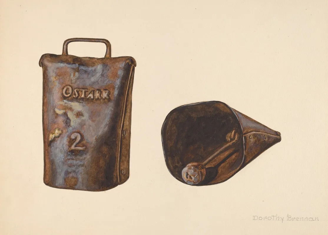 Cow Bell 2 by Dorothy Brennan - Canvas Print