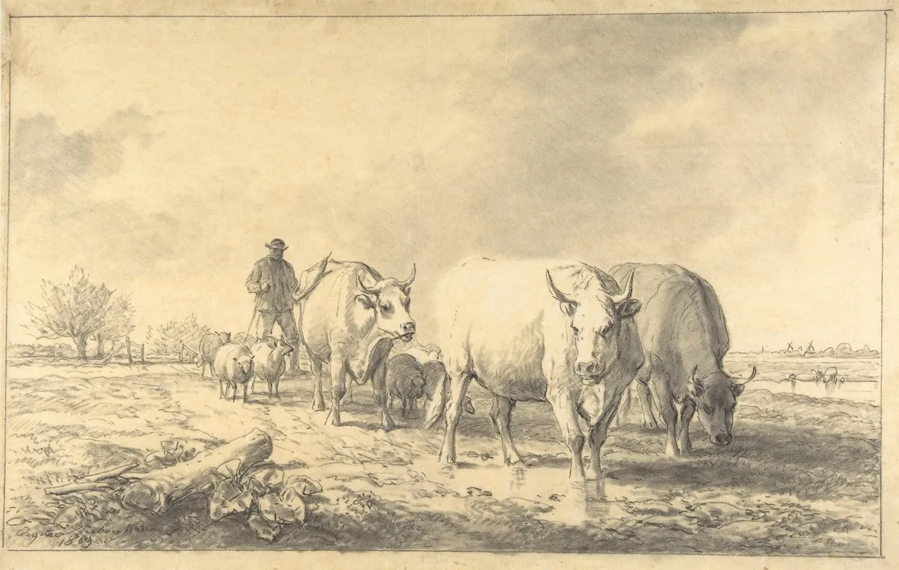Cows In A Landscape 2
