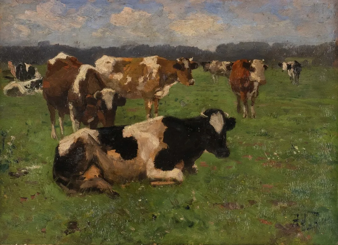 Cows On A Meadow