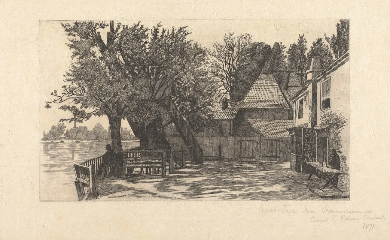 Crab Tree Inn Hammersmith by Edwin Edwards - Canvas Print