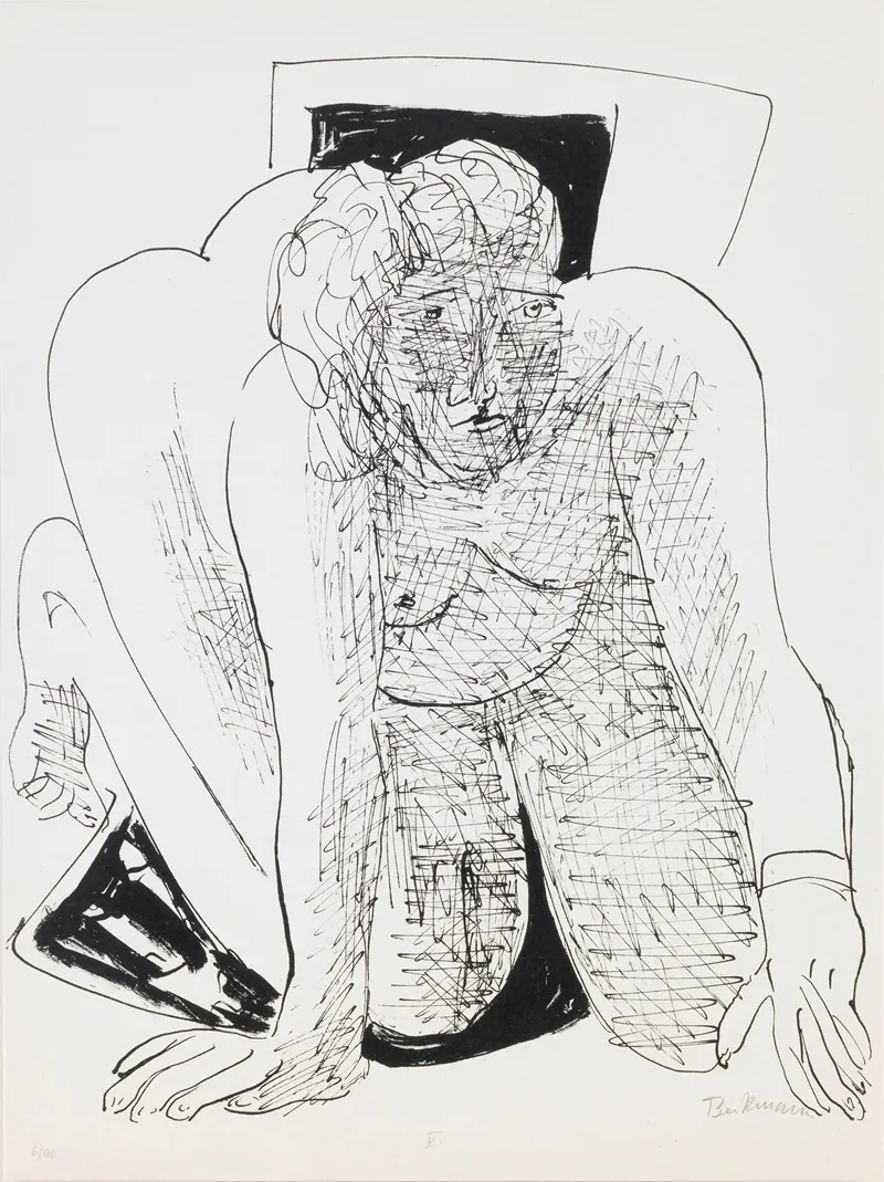 Crawling Woman Plate 5 From The Portfolio Day And Dream
