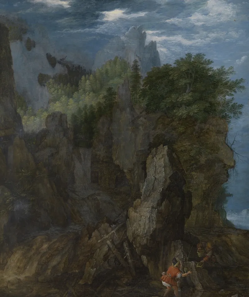 Crayfish Fishermen by Roelant Savery - Canvas Print