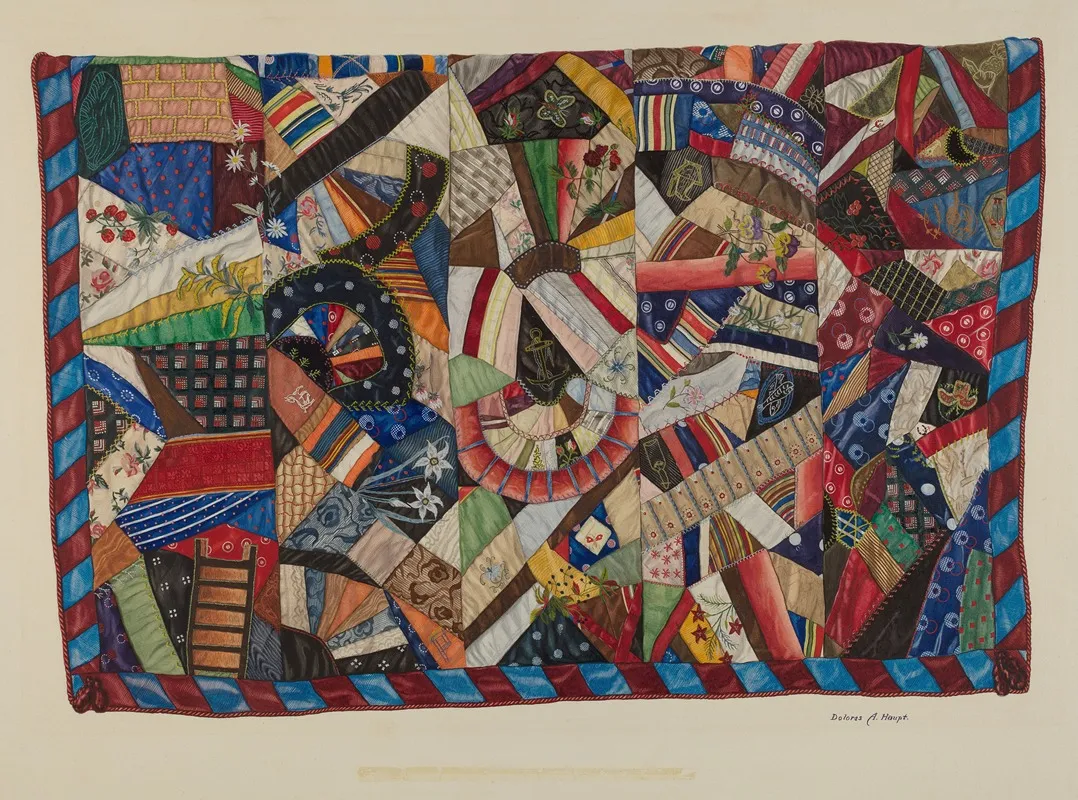 Crazy Quilt 2 by Dolores Haupt - Canvas Print