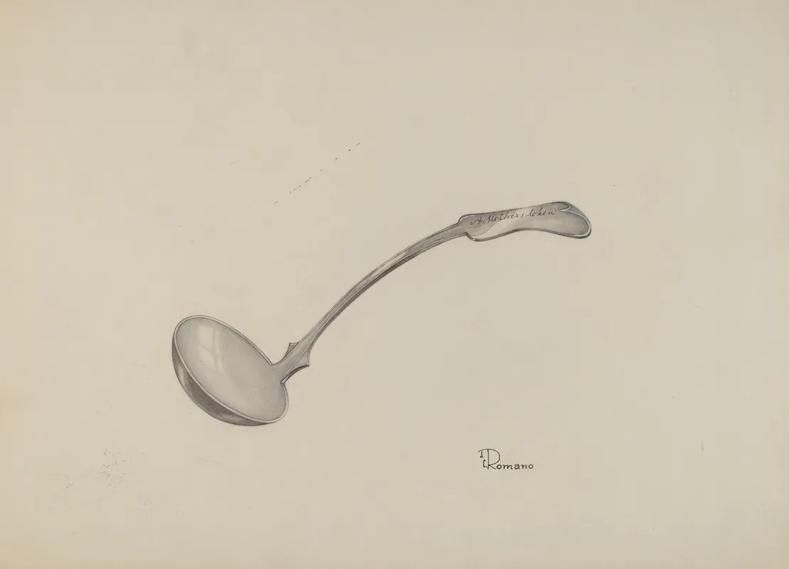 Cream Ladle by Josephine C. Romano - Canvas Print