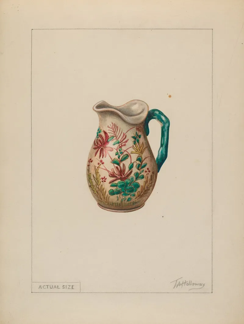 Cream Pitcher 23 by Thomas Holloway - Canvas Print