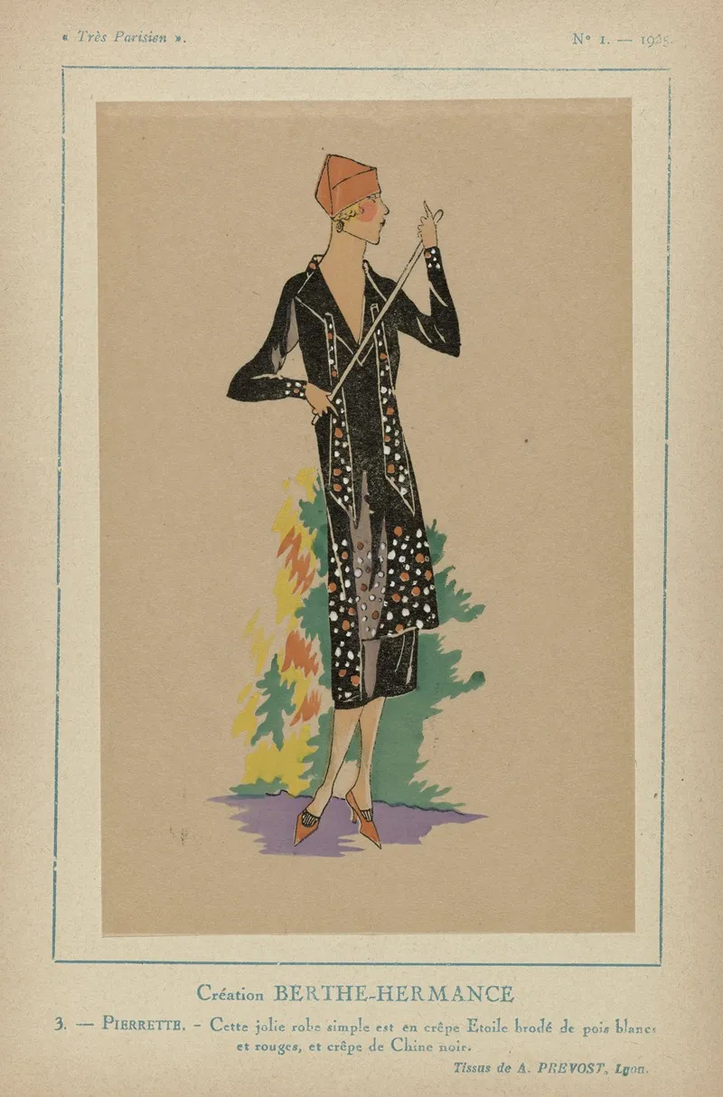 Creation Berthe Hermance Pierrette by G-P. Joumard - Canvas Print