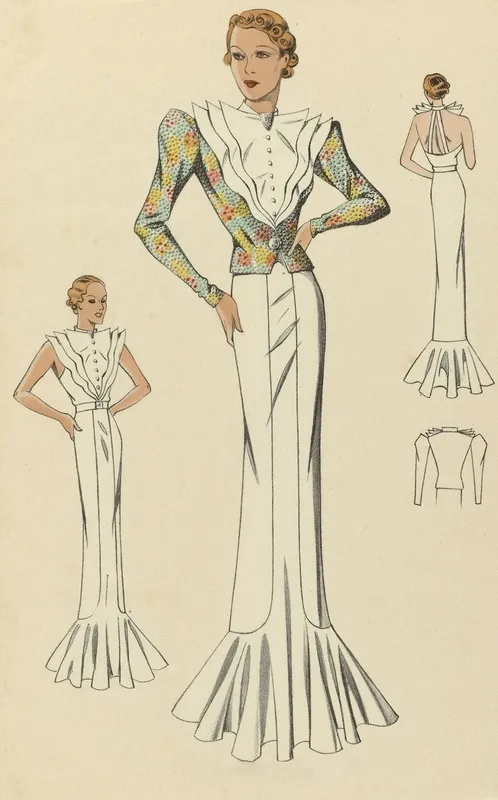 Creations De Haute Couture Ensemble Du Soir