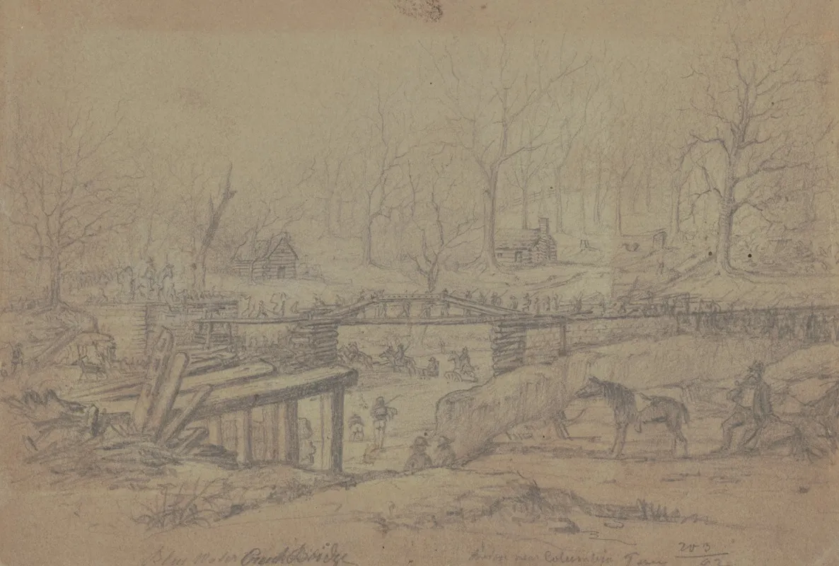 Creek Near Columbia Tennessee March 20 1862