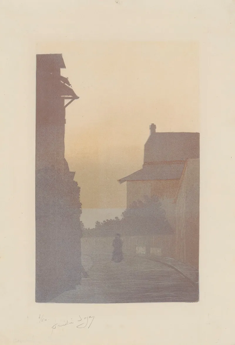 Crepuscule A Villers 2 by Amédée Joyau - Canvas Print