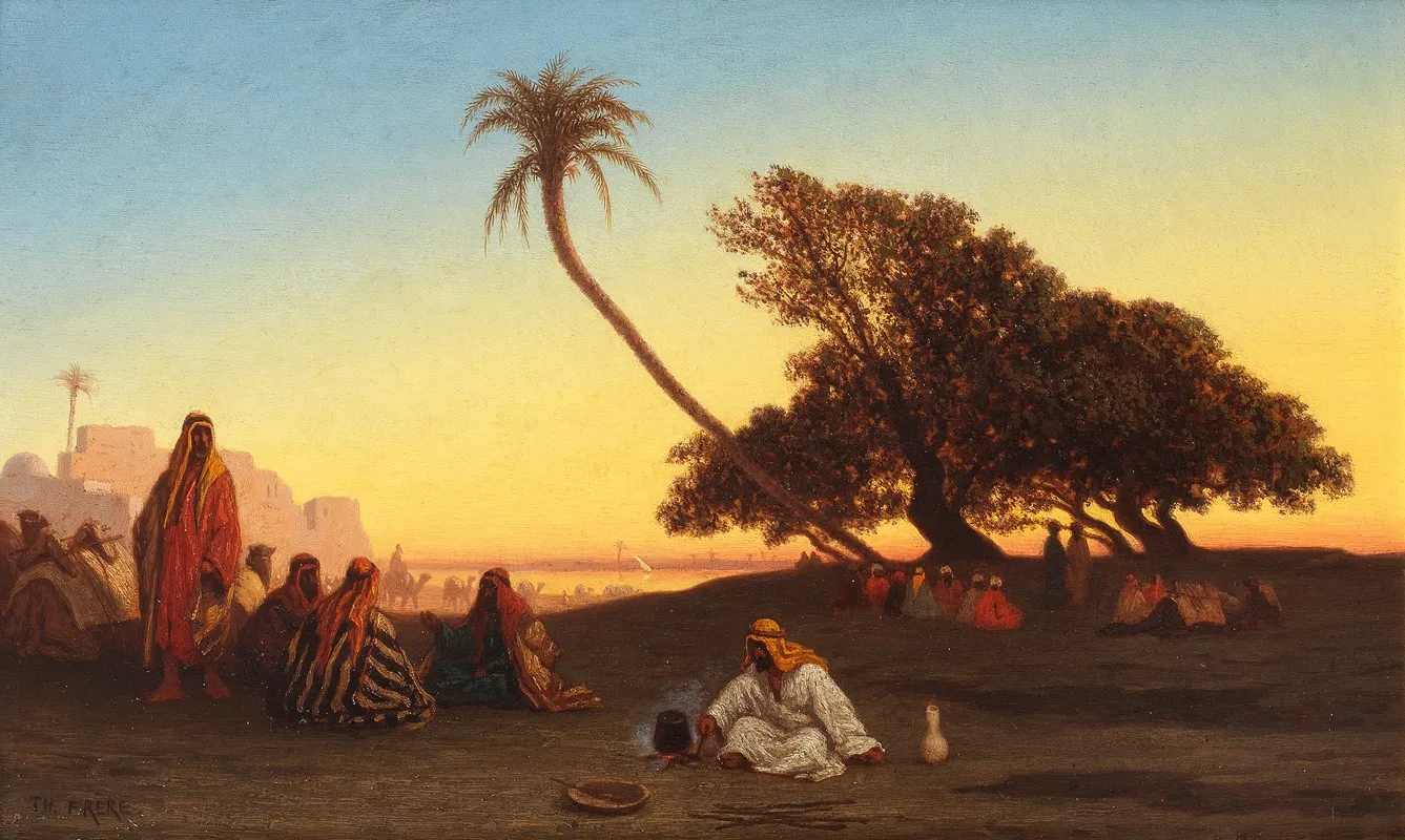 Crepuscule Aux Bords De Nile
