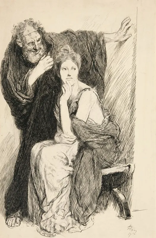 Cressida And Her Uncle From Troilus And Cressida