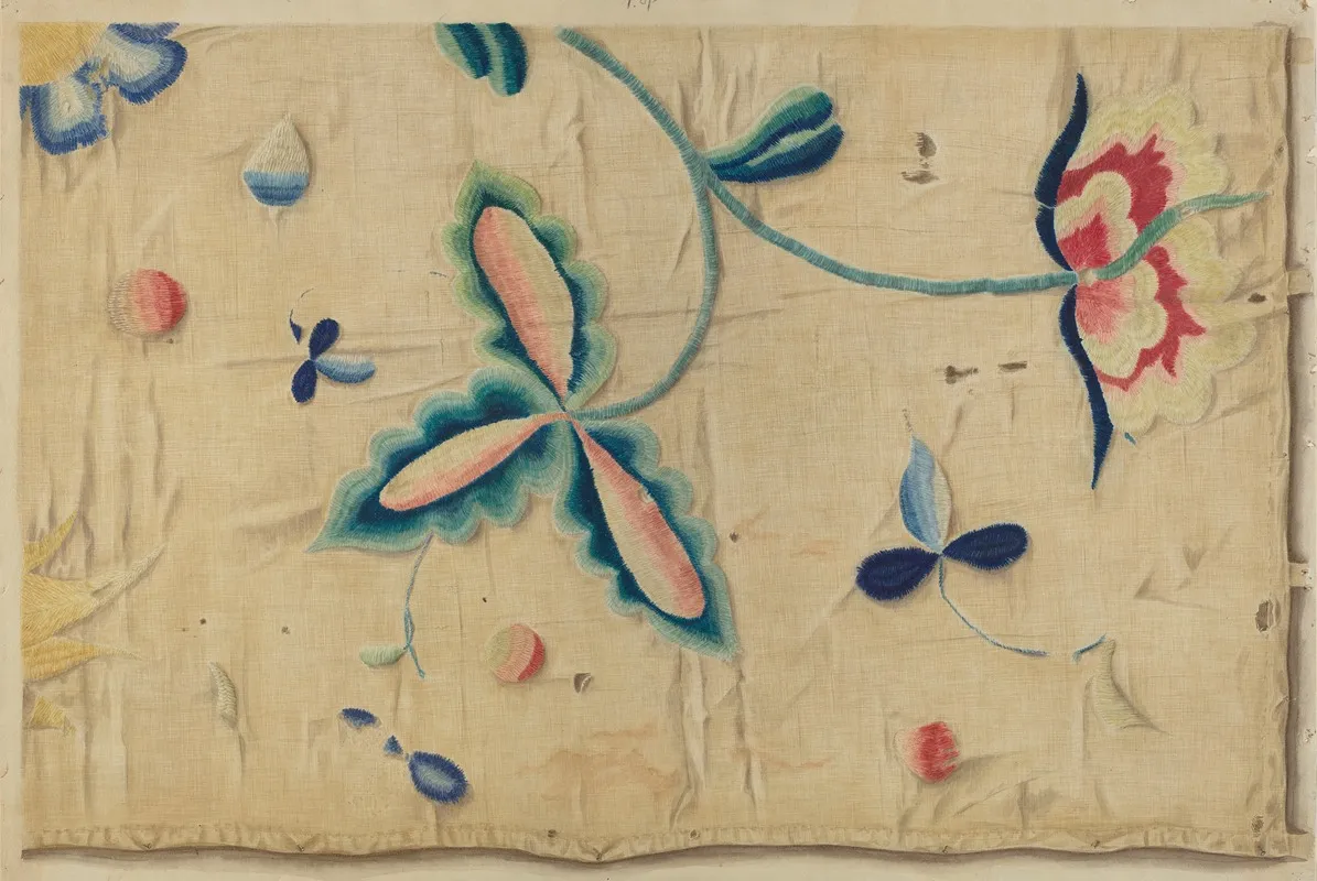 Crewel Embroidery by Betty Fuerst - Canvas Print