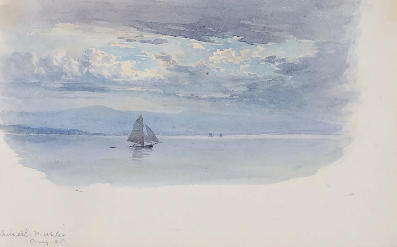Criccieth N Wales Ii by George Elbert Burr - Canvas Print