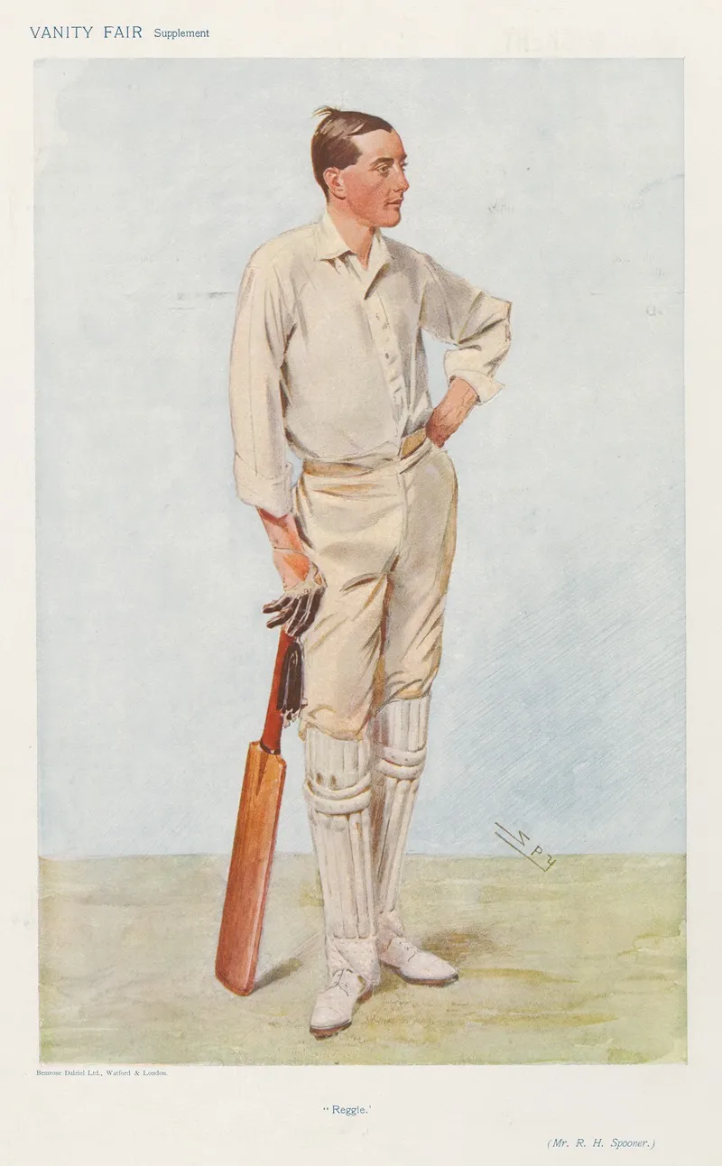 Cricket Reggie Reginald Herbert Spooner 18 June 1906 by Leslie Matthew Ward - Canvas Print