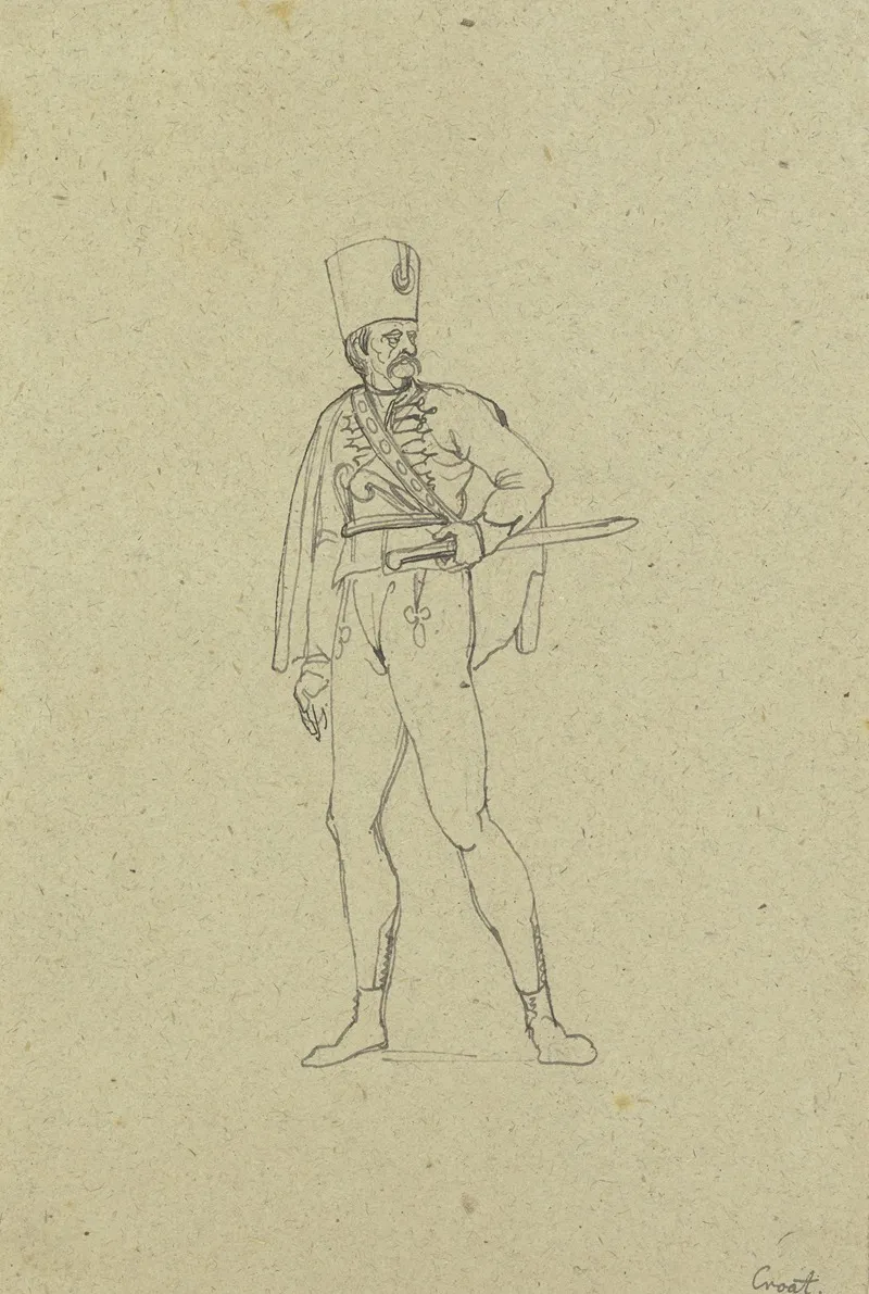 Croatian Soldier by Franz Pforr - Canvas Print