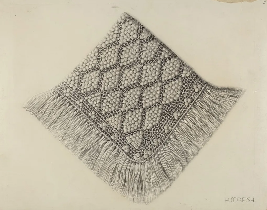 Crochet Doily by Herbert Marsh - Canvas Print
