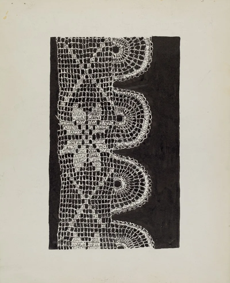Crocheted Lace by Lena Nastasi - Canvas Print