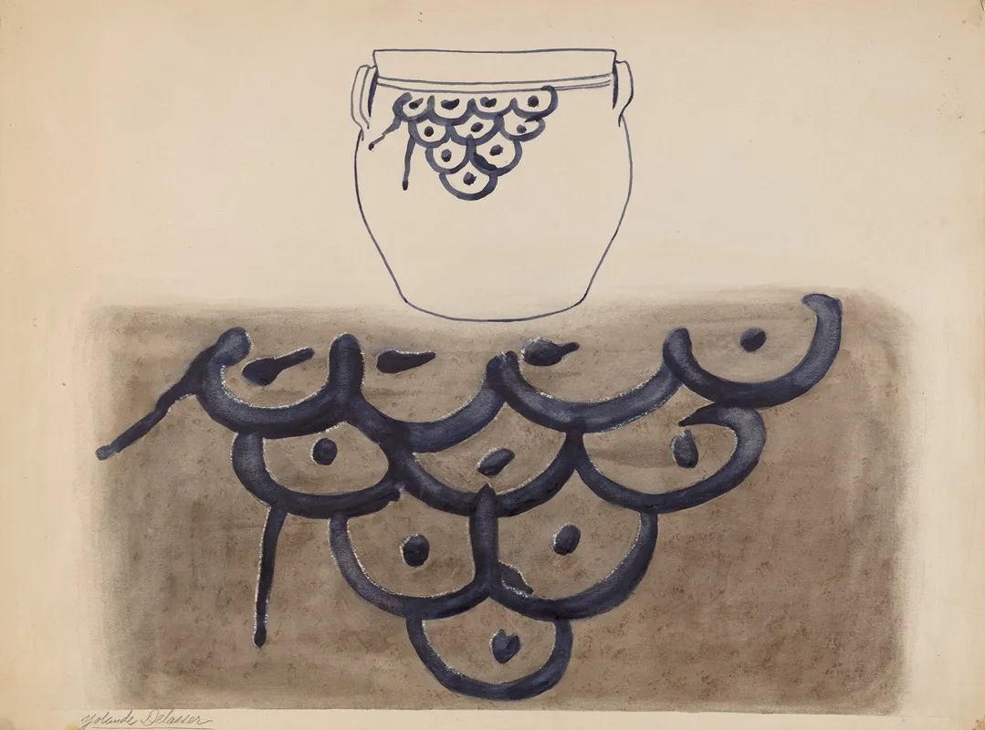 Crock 118 by Yolande Delasser - Canvas Print