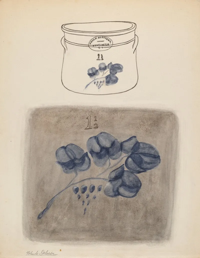 Crock 121 by Yolande Delasser - Canvas Print