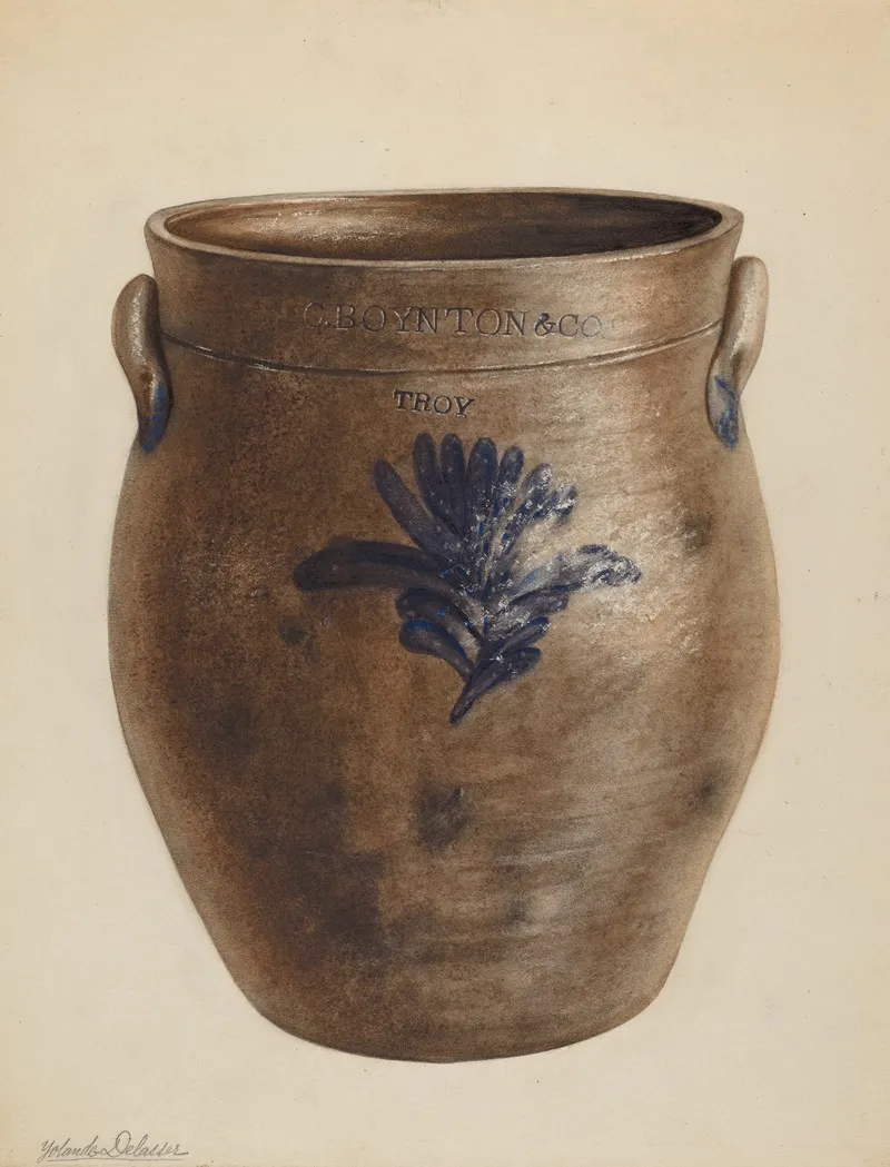 Crock 124 by Yolande Delasser - Canvas Print