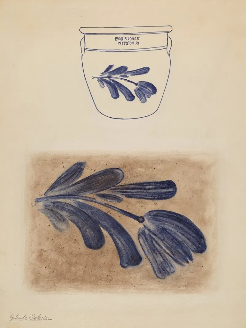 Crock 125 by Yolande Delasser - Canvas Print