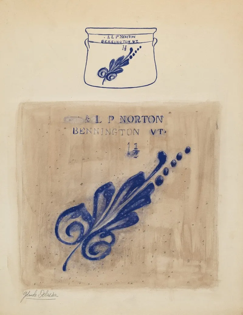 Crock 126 by Yolande Delasser - Canvas Print