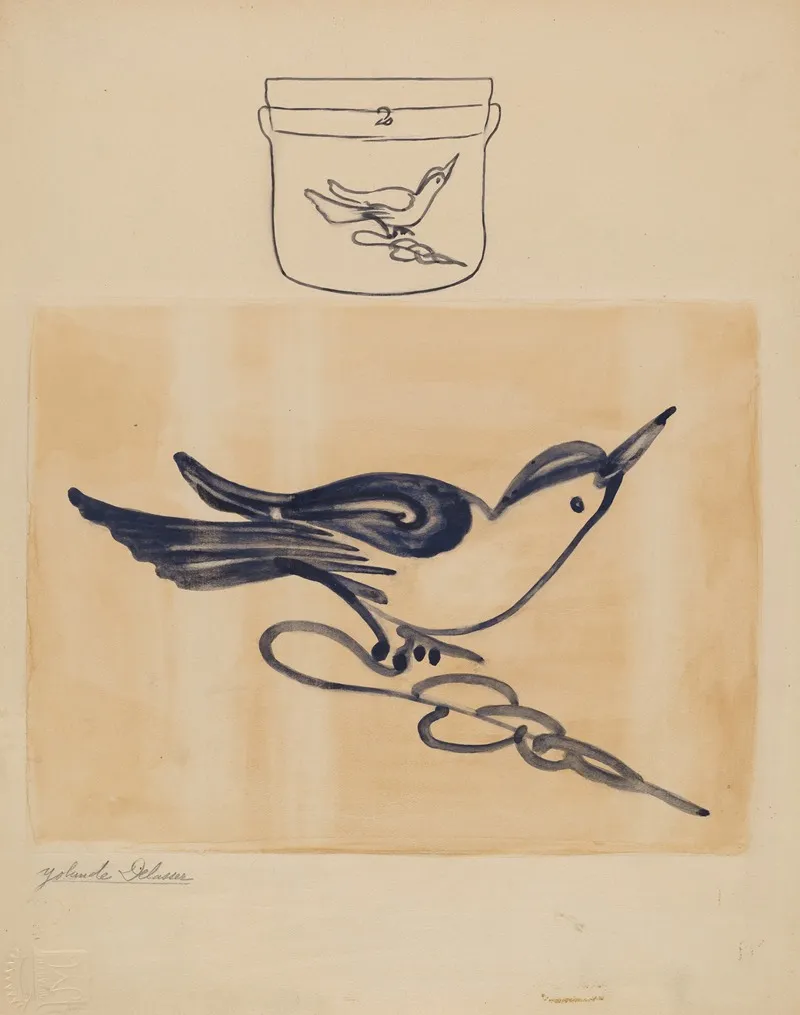 Crock 128 by Yolande Delasser - Canvas Print