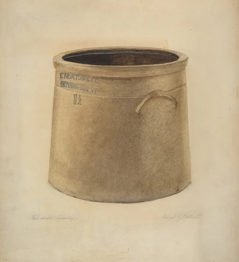 Crock 21 by Daniel Fletcher - Canvas Print