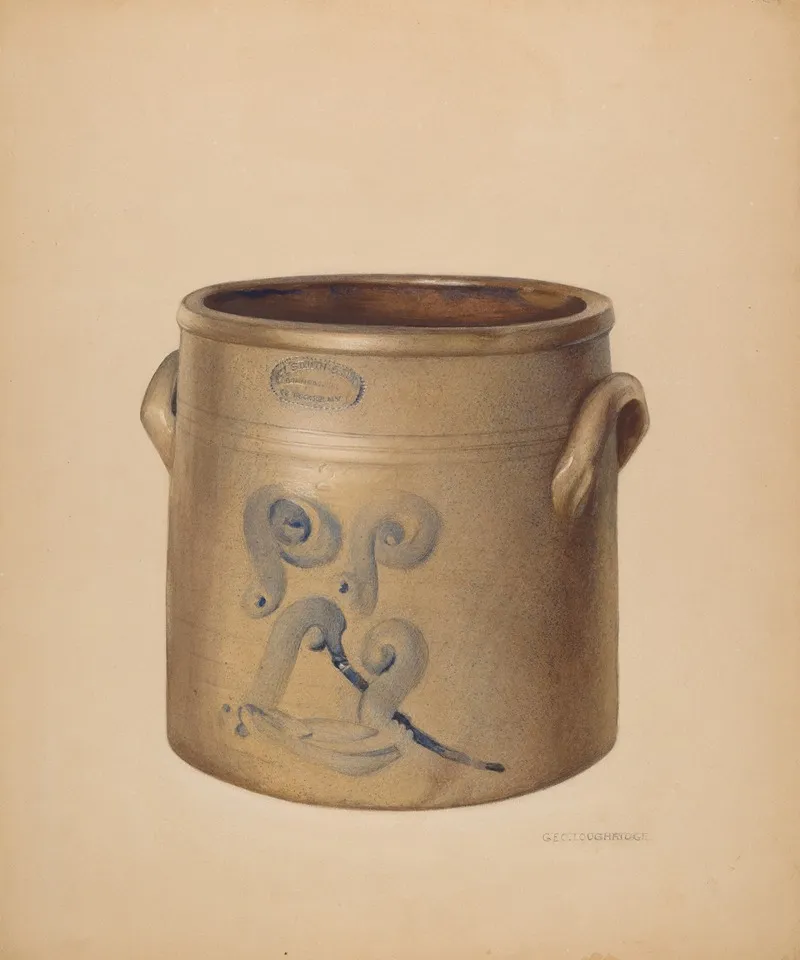 Crock 32 by George Loughridge - Canvas Print
