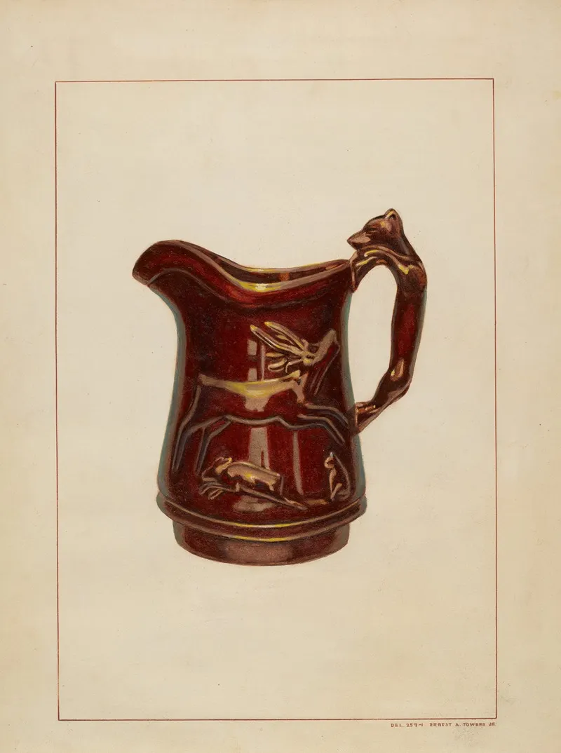Crockery Pitcher 2 by Ernest A. Towers, Jr. - Canvas Print