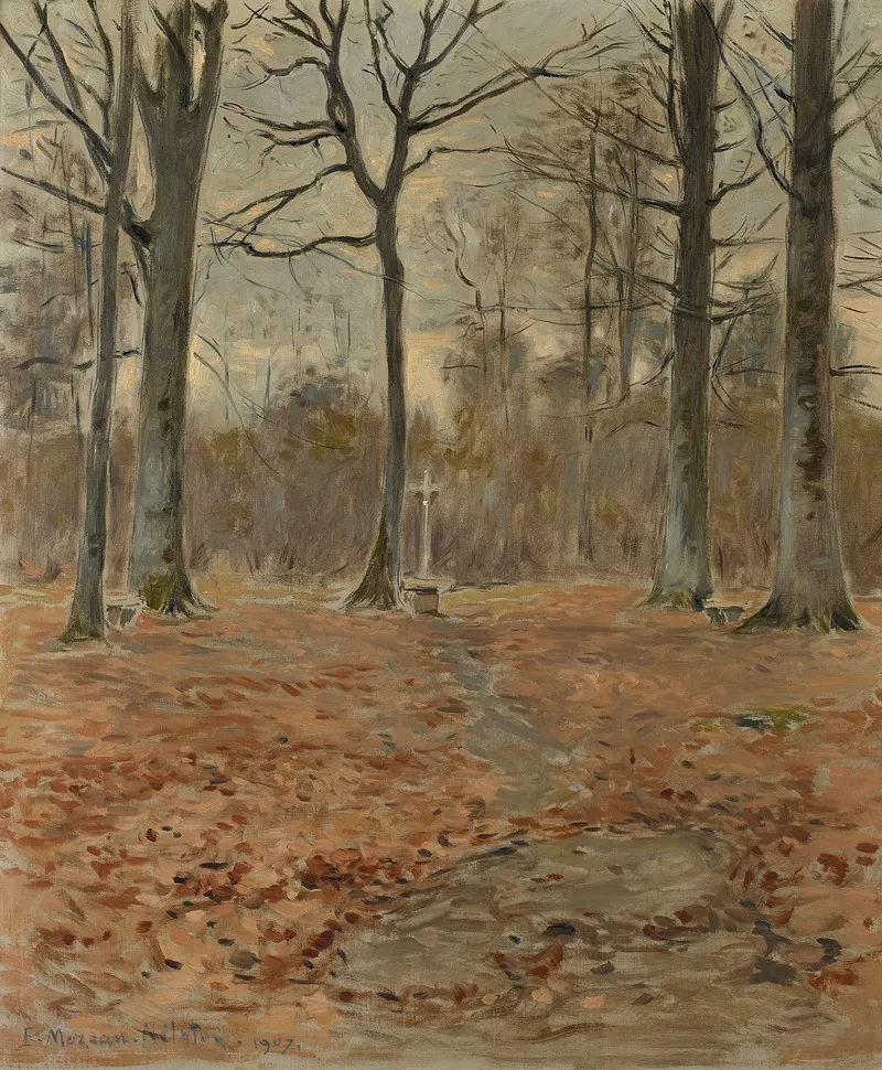 Croix Dans Un Sous Bois