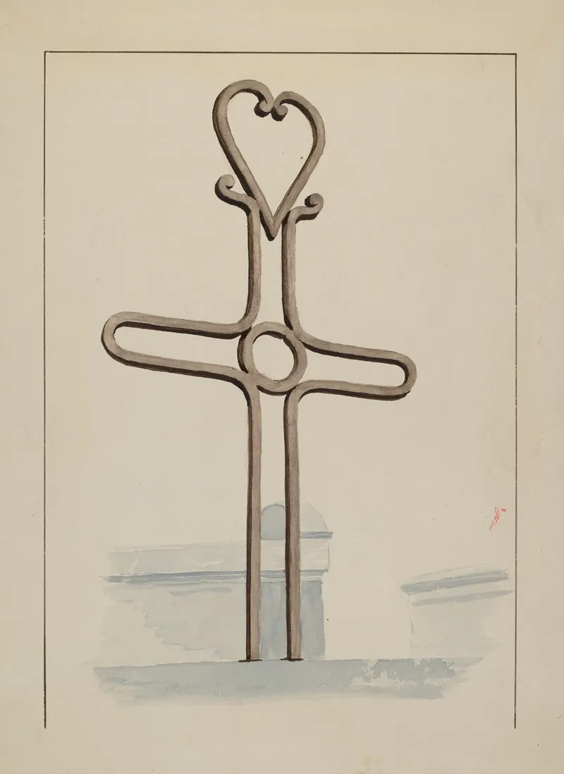 Cross 10 by Lucien Verbeke - Canvas Print