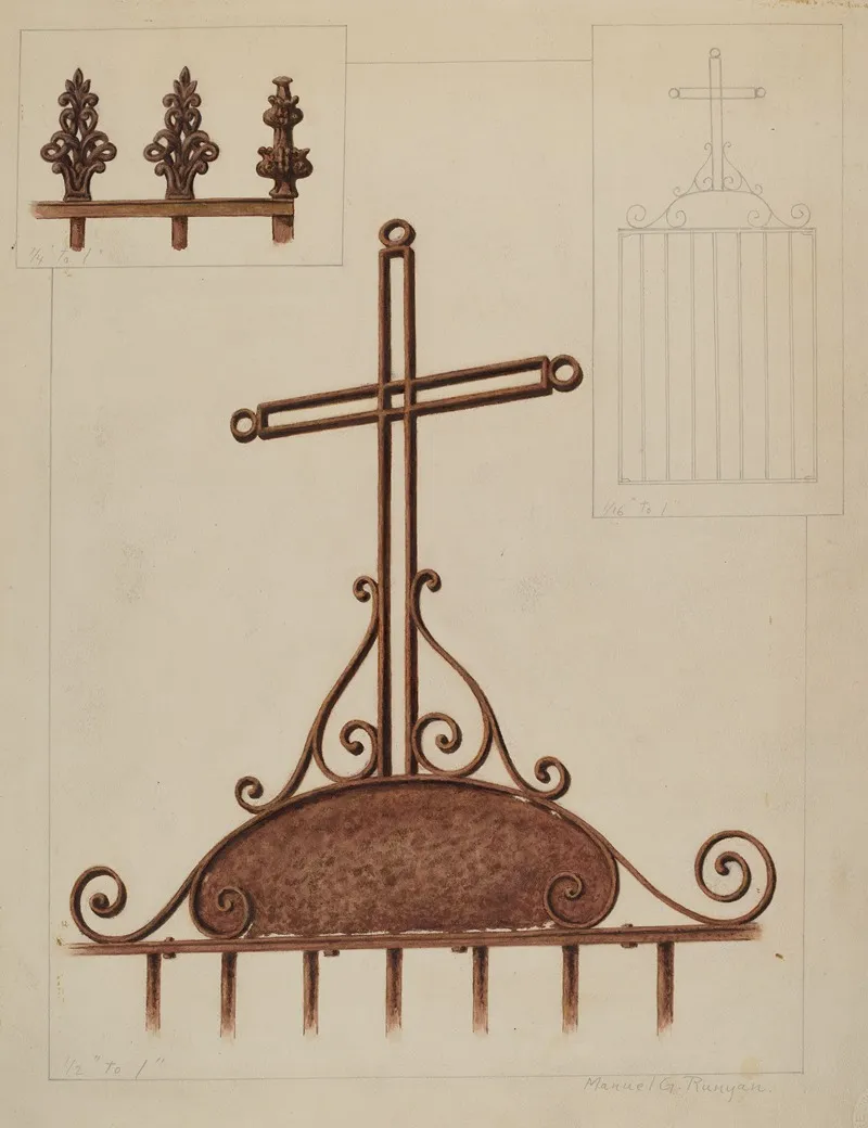 Cross 13 by Manuel G. Runyan - Canvas Print