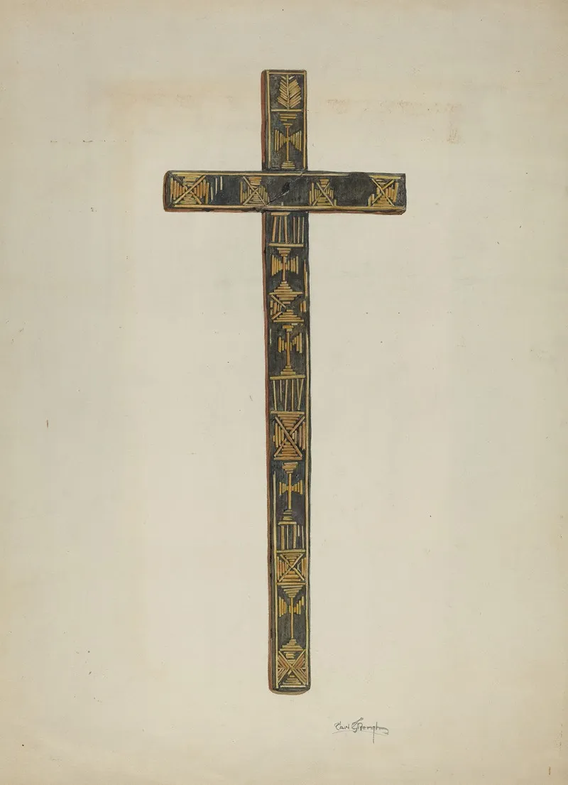 Cross 5 by Carl O'Bergh - Canvas Print