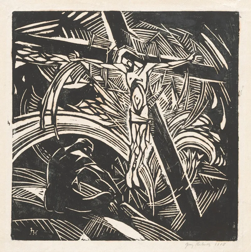 Cross by Jerzy Hulewicz - Canvas Print