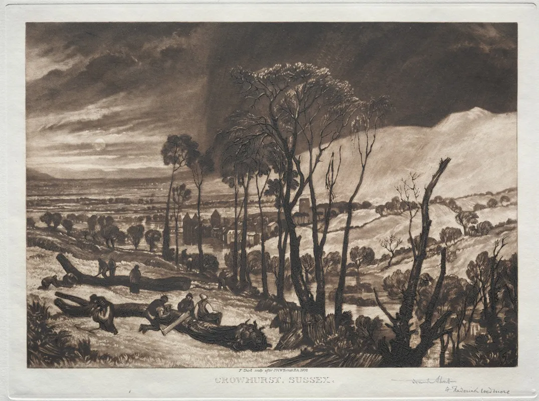 Crowhurst Sussex by Sir Frank Short - Canvas Print