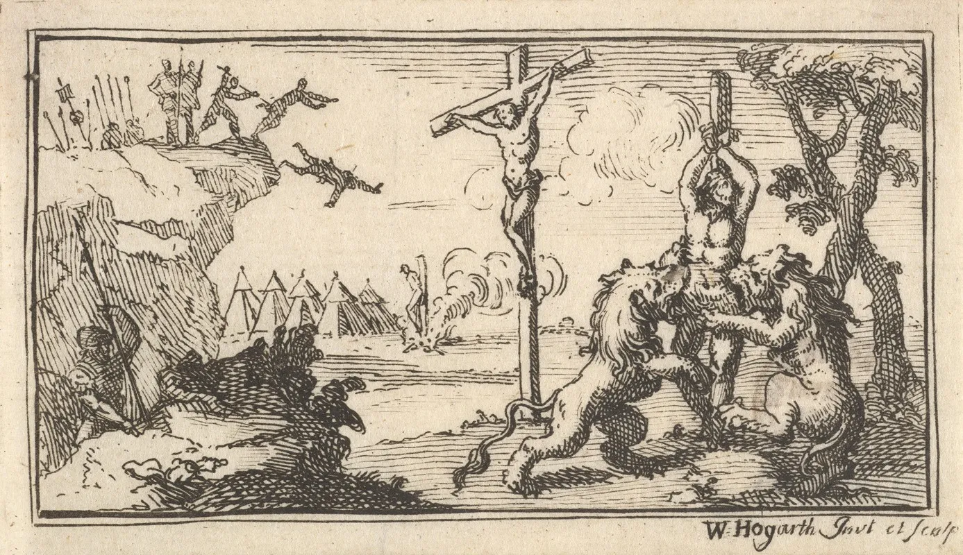 Crucifixion 26 by William Hogarth - Canvas Print