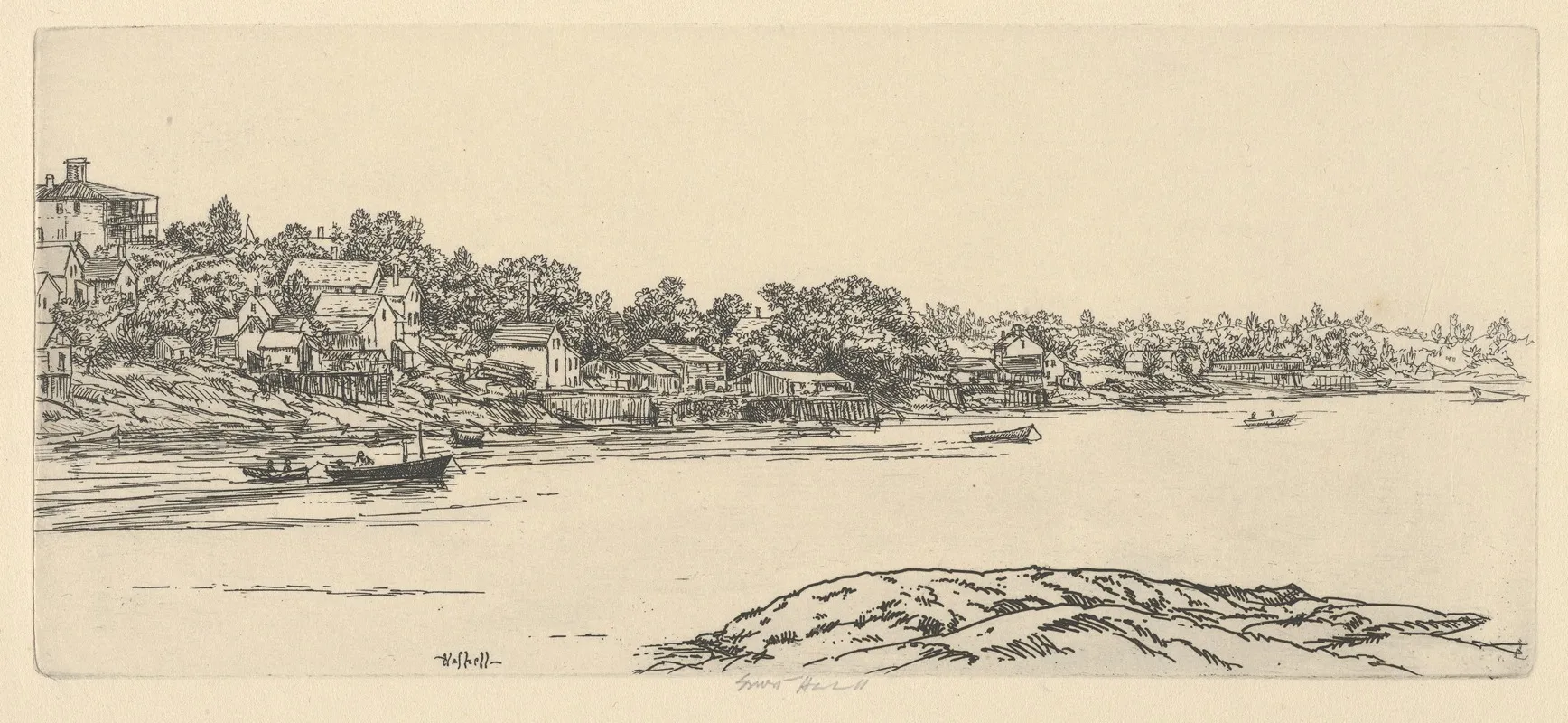 Cundys Harbor by Ernest Haskell - Canvas Print