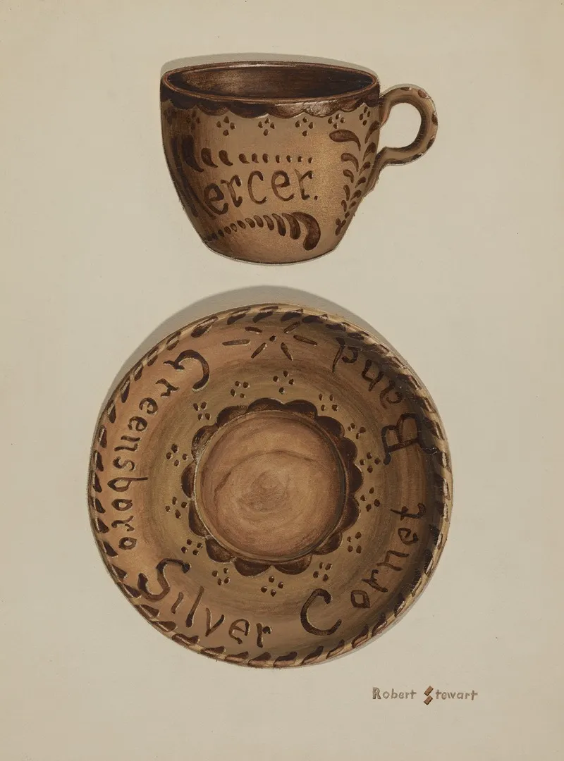 Cup And Saucer 7 by Robert Stewart - Canvas Print