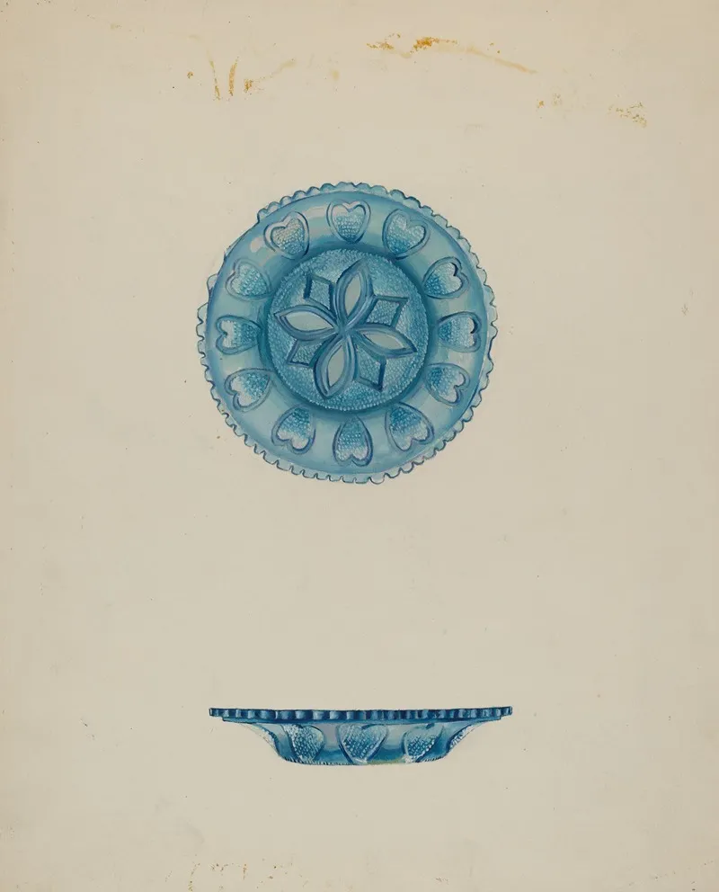 Cup Plate 4 by Roberta Elvis - Canvas Print