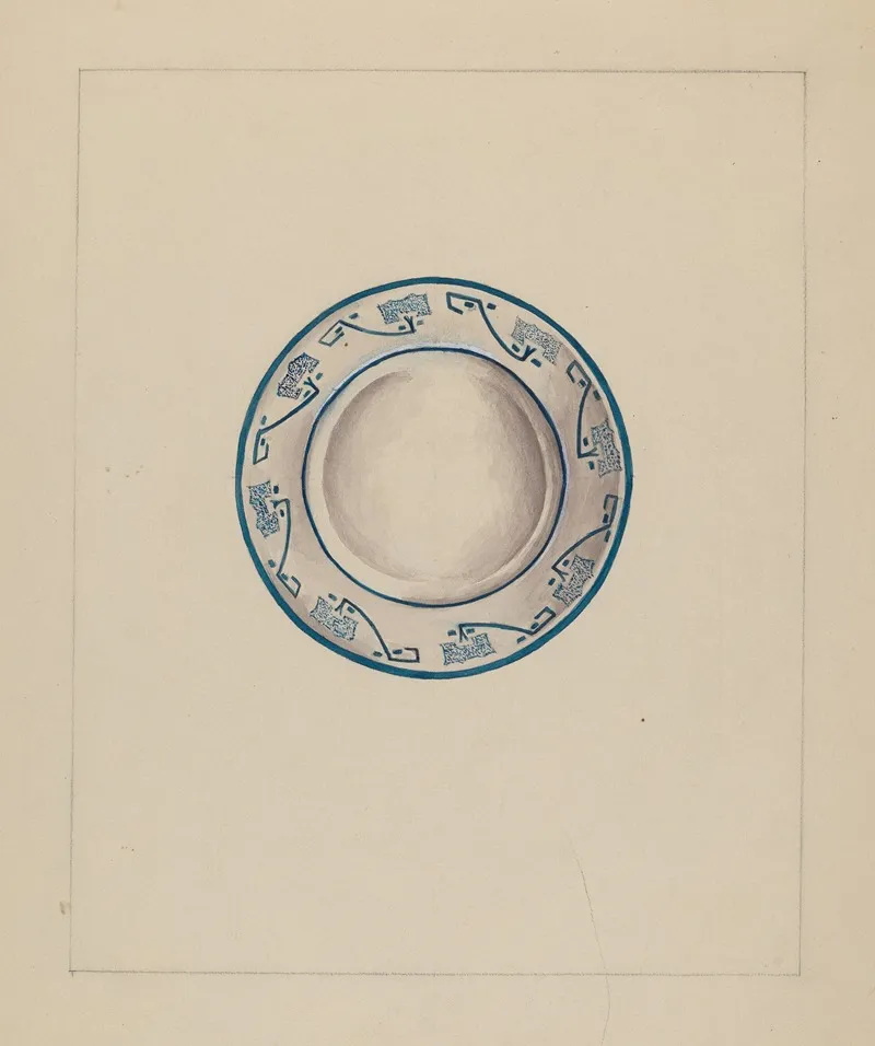 Cup Plate by Florence Stevenson - Canvas Print