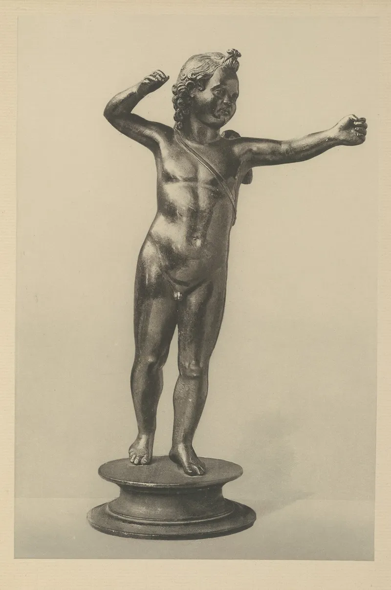 Cupid In The Act Of Drawing His Bow Pier Pier Jacopo Ilario Bonaccolsi Called Antico by Wilhelm von Bode - Canvas Print