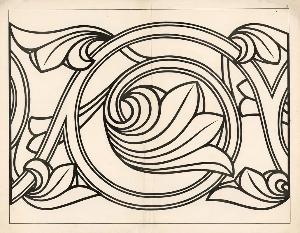 Curved Leaf Motif