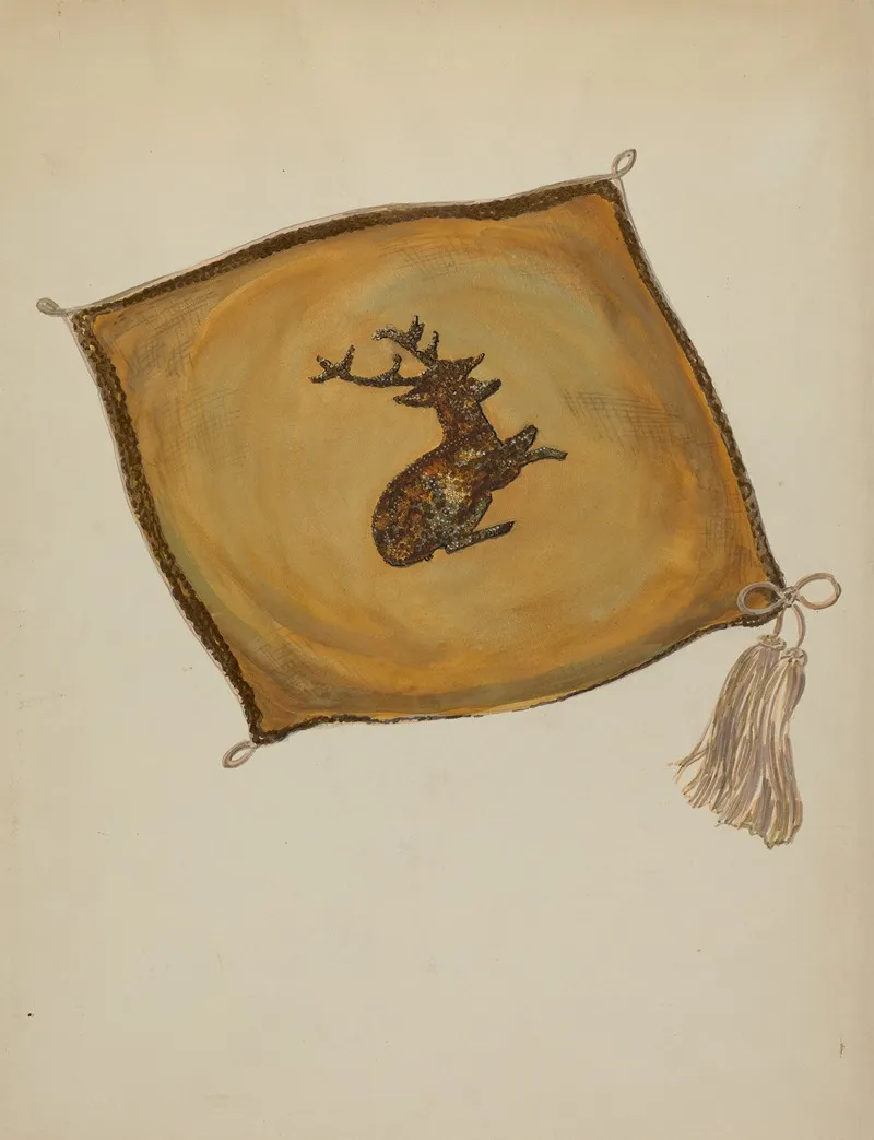 Cushion Top by Florence Huston - Canvas Print