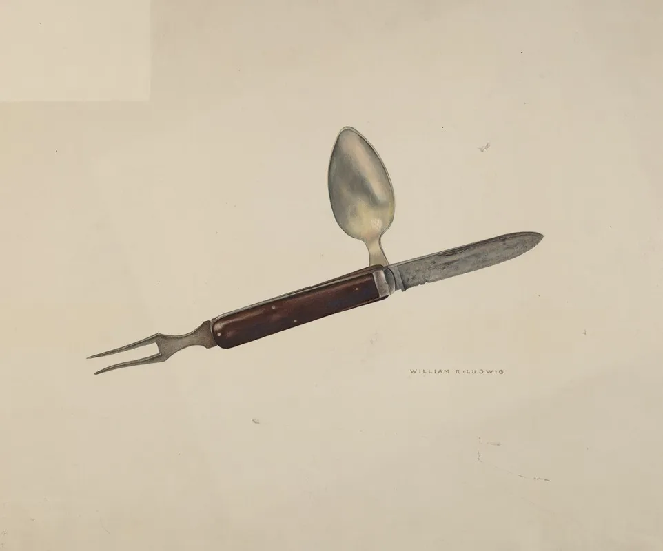 Cutlery Kit by William Ludwig - Canvas Print