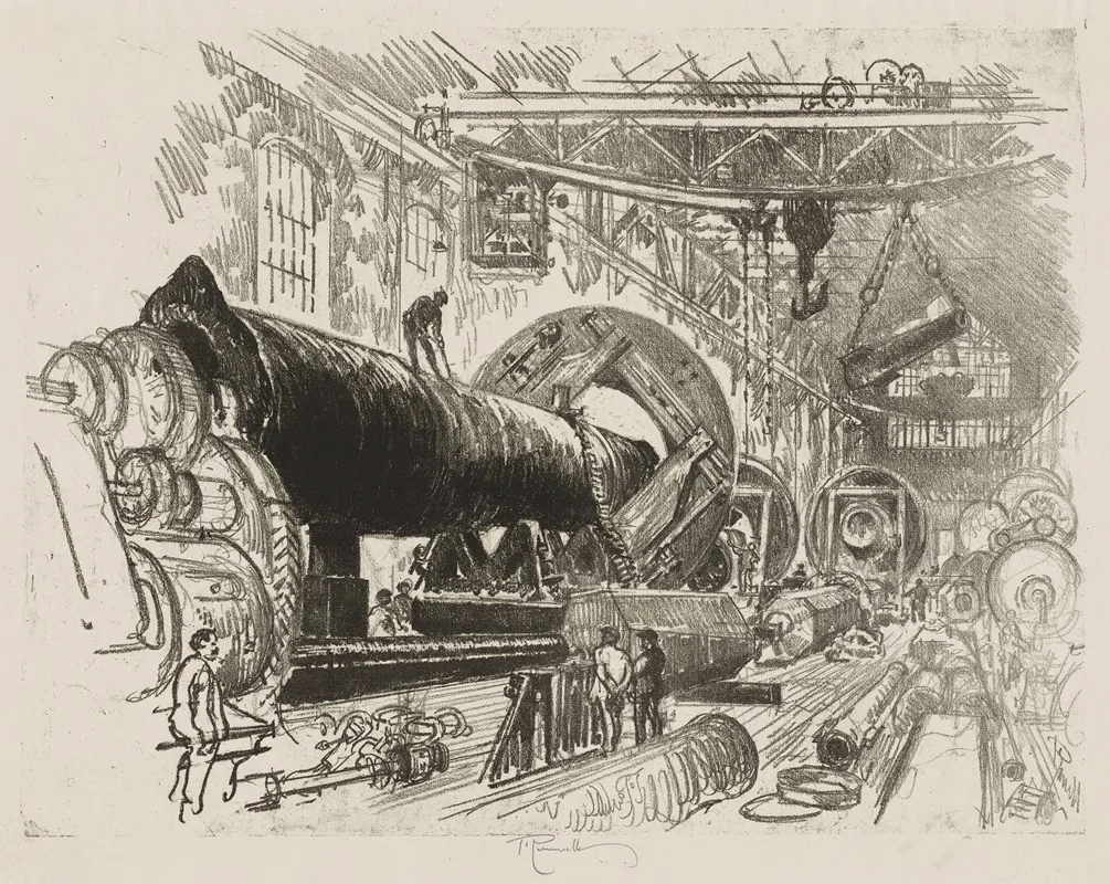 Cutting And Turning A Big Gun